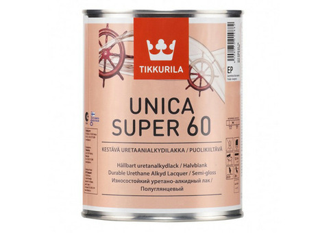 Лак Tikkurila Unica Super 60 EP полуглянцевый 0,225 л 700003012