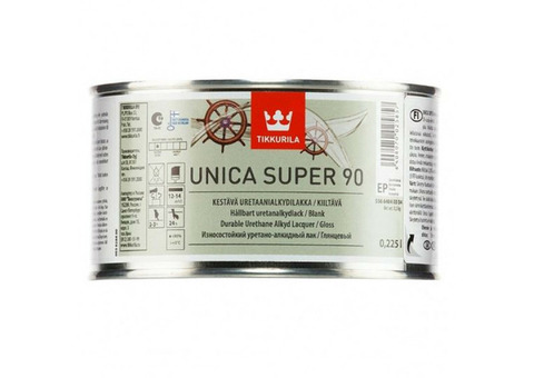 Лак универсальный Tikkurila Unica Super 90 EP глянцевый 0,225 л 700003008