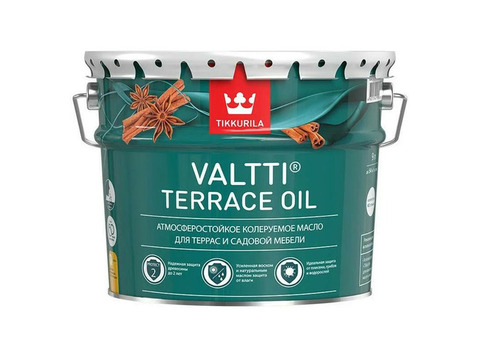 Масло для наружных работ Tikkurila Valtti Terrace oil 9 л
