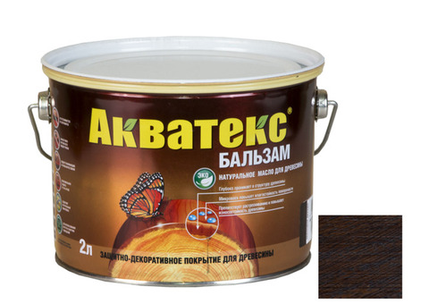 Масло натуральное для древесины Акватекс Бальзам Палисандр 2 л