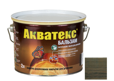 Масло натуральное для древесины Акватекс Бальзам Патина 2 л