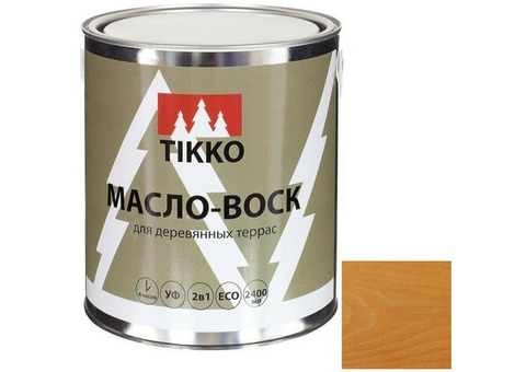 Масло-воск Tikko для деревянных террас Золотой дуб 2,4 л
