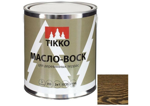Масло-воск Tikko для деревянных террас Камыш 2,4 л