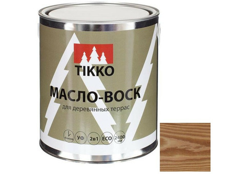 Масло-воск Tikko для деревянных террас Тик 2,4 л