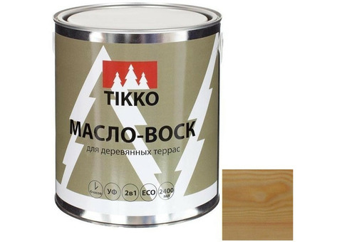Масло-воск Tikko для деревянных террас натуральное 2,4 л