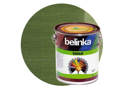 Пропитка для древесины Belinka Lasur № 19 зеленая 2,5 л