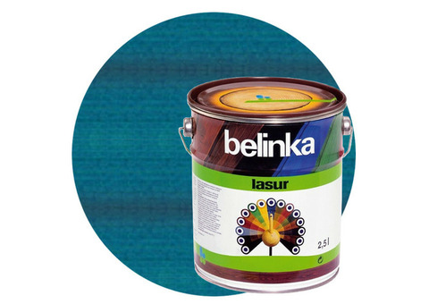 Пропитка для древесины Belinka Lasur № 20 голубая 2,5 л