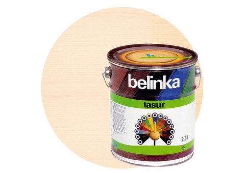 Пропитка для древесины Belinka Lasur №11 белая 2,5 л