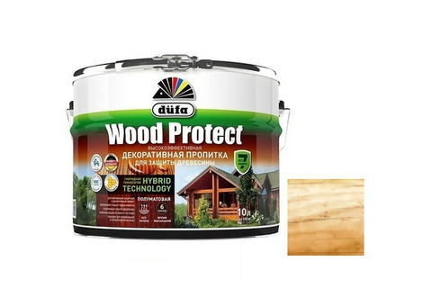 Пропитка для древесины Dufa Wood Protect бесцветная 10 л