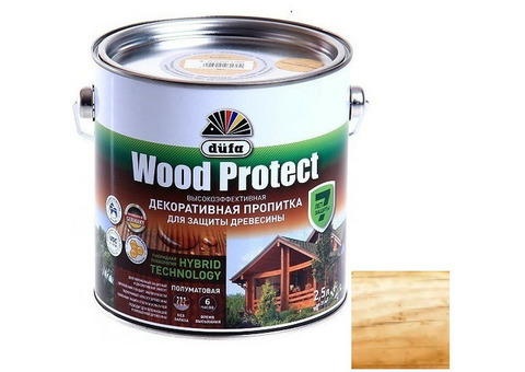Пропитка для древесины Dufa Wood Protect бесцветная 2,5 л