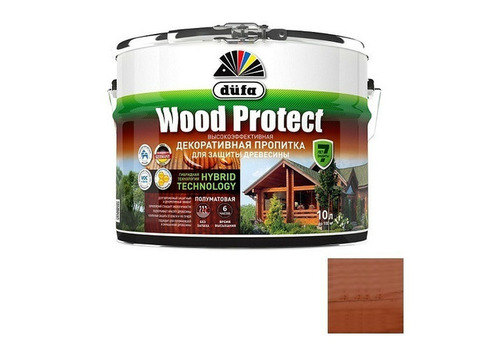 Пропитка для древесины Dufa Wood Protect Махагон 10 л