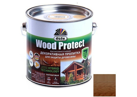 Пропитка для древесины Dufa Wood Protect Орех 2,5 л
