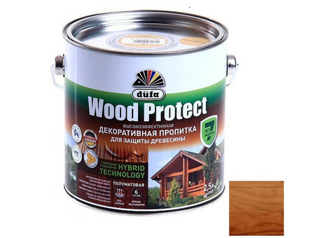 Пропитка для древесины Dufa Wood Protect Тик 2,5 л