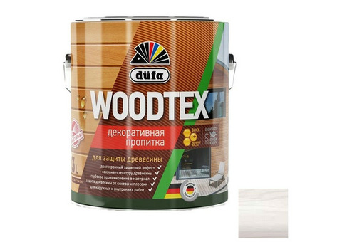 Пропитка для древесины Dufa Woodtex белая 3 л