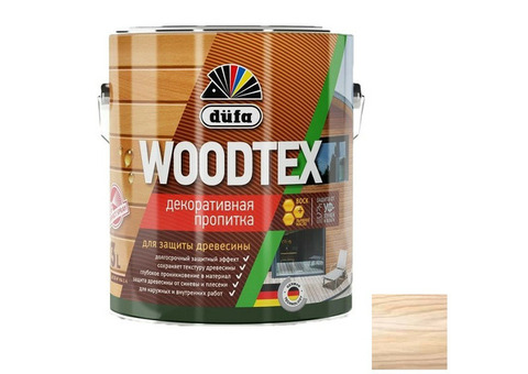 Пропитка для древесины Dufa Woodtex бесцветная 3 л