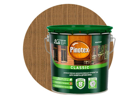 Пропитка для древесины Pinotex Classic Тик 2,7 л