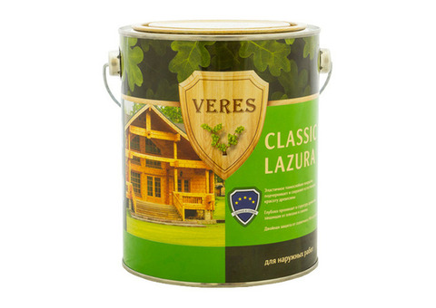 Пропитка для древесины Veres Classic Lazura № 1 бесцветная 10 л