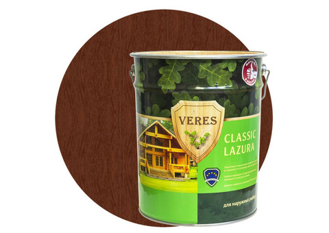 Пропитка для древесины Veres Classic Lazura № 3 Тик 20 л