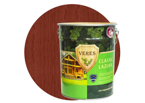 Пропитка для древесины Veres Classic Lazura № 7 Махагон 20 л