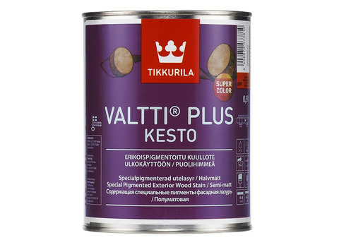 Лазурь фасадная Tikkurila Valtti Plus Kesto OPP полуматовая 0,9 л