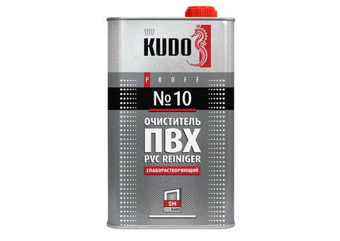 Очиститель ПВХ № 10 Kudo PVC Reiniger SMC-010 слаборастворяющий 1000 мл