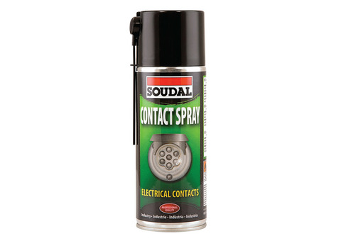 Смазка на основе минерального масла для контактов Soudal Contact Spray 400 мл