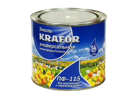 Krafor эмаль ПФ-115 голубая 1,8 кг 6 25994