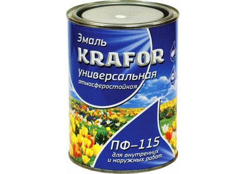 Krafor эмаль ПФ-115 серая 2,7 кг 6 26060