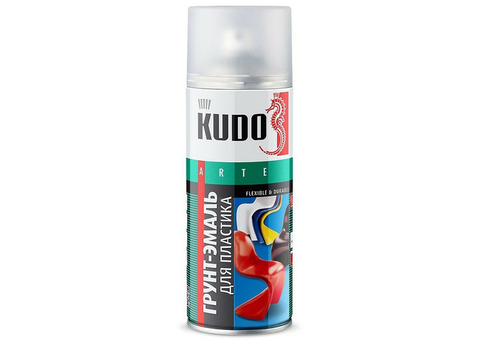 Грунт-эмаль для пластика Kudo KU-6003 белая 520 мл