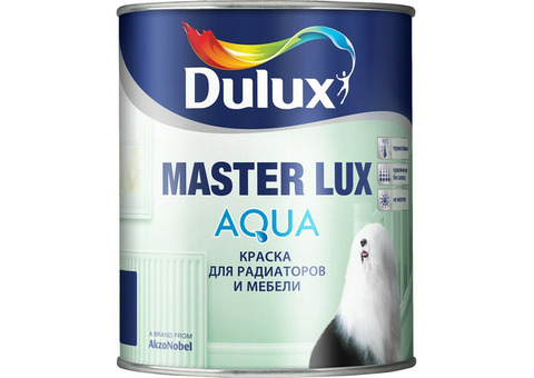 Эмаль акриловая Dulux Master Lux Aqua 40 для радиаторов и мебели база BW полуглянцевая 2,5 л