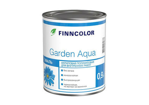 Эмаль акриловая Finncolor Garden Aqua A 0,9 л