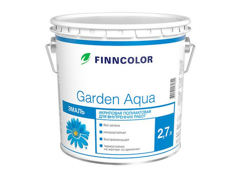 Эмаль акриловая Finncolor Garden Aqua A 2,7 л