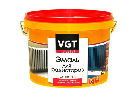 Эмаль акриловая VGT Профи ВД-АК-1179 для радиаторов супербелая 2,5 кг