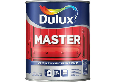Эмаль алкидная Dulux Master 30 универсальная база BW полуматовая 1 л