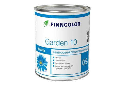 Эмаль алкидная Finncolor Garden 10 матовая база С 0,9 л