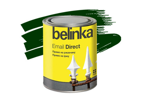 Эмаль антикоррозионная по ржавчине Belinka Email Direct зеленая 0,75 л