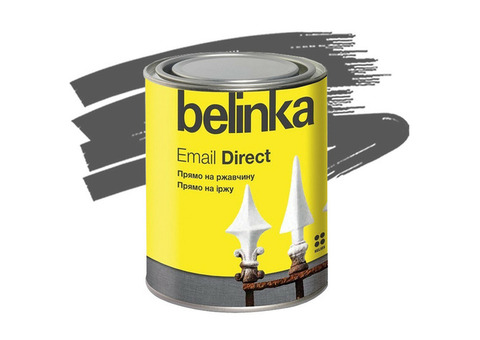 Эмаль антикоррозионная по ржавчине Belinka Email Direct серая 0,75 л