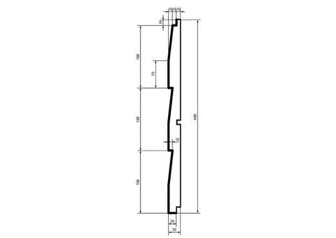 Накладка фасадная из полистирола Leptonika HC 102-30