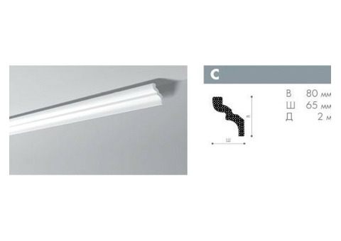Карниз потолочный из полистирола NMC LX-105 2 м