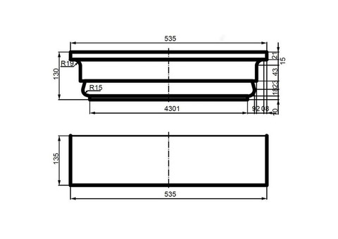 Капитель для фасадной пилястры из полистирола Leptonika PC 109