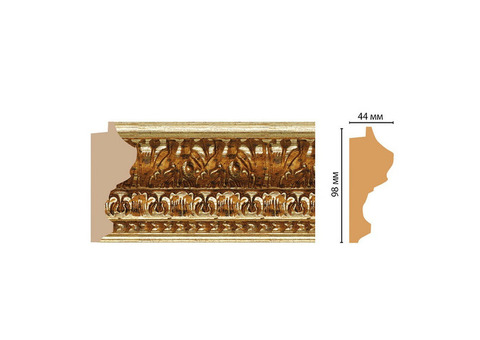 Багет из дюрополимера Decomaster Ренессанс 916-393 2900х98х44 мм