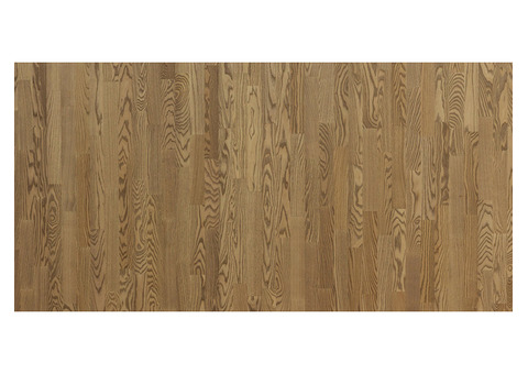 Паркетная доска Floorwood FW Ash Madison beige oiled Ясень Кантри 3S трехполосная брашированная