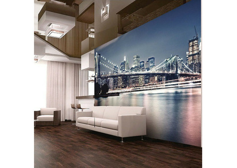 Фотообои виниловые на флизелиновой основе Decocode Манхэттенский мост 41-0004-WB 4х2,8 м