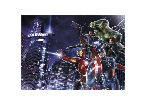 Фотообои бумажные Komar Avengers Citynight 4-434 2,54x1,84 м