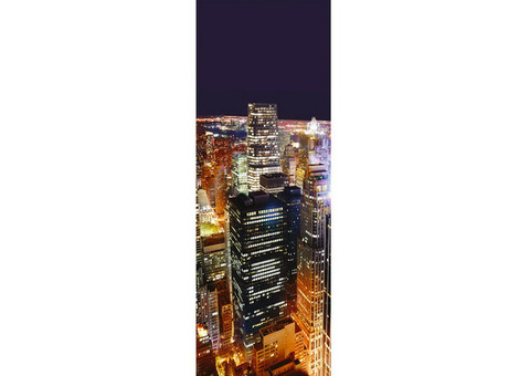 Фотообои виниловые на флизелиновой основе Decocode Ночной мегаполис 11-0164-WV 1х2,8 м