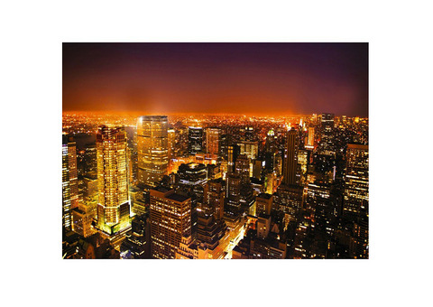 Фотообои виниловые на флизелиновой основе Decocode Ночной Нью-Йорк 41-0097-WY 4х2,8 м