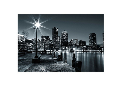 Фотообои виниловые на флизелиновой основе Decocode Ночь над Нью-Йорком 13-0280-WB 2,5х1,3 м