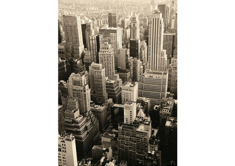 Фотообои виниловые на флизелиновой основе Decocode Нью-Йорк ретро 21-0019-RB 2х2,8 м
