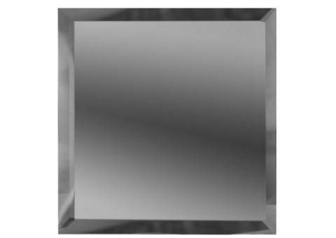Зеркальная плитка ДСТ КЗГ1-02 квадратная с фацетом 10 мм графитовая 200х200 мм