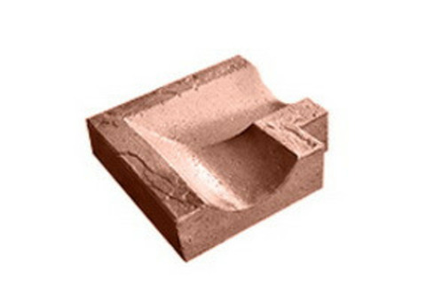Водоотвод из искусственного камня KR Professional 77072 угловой коричневый